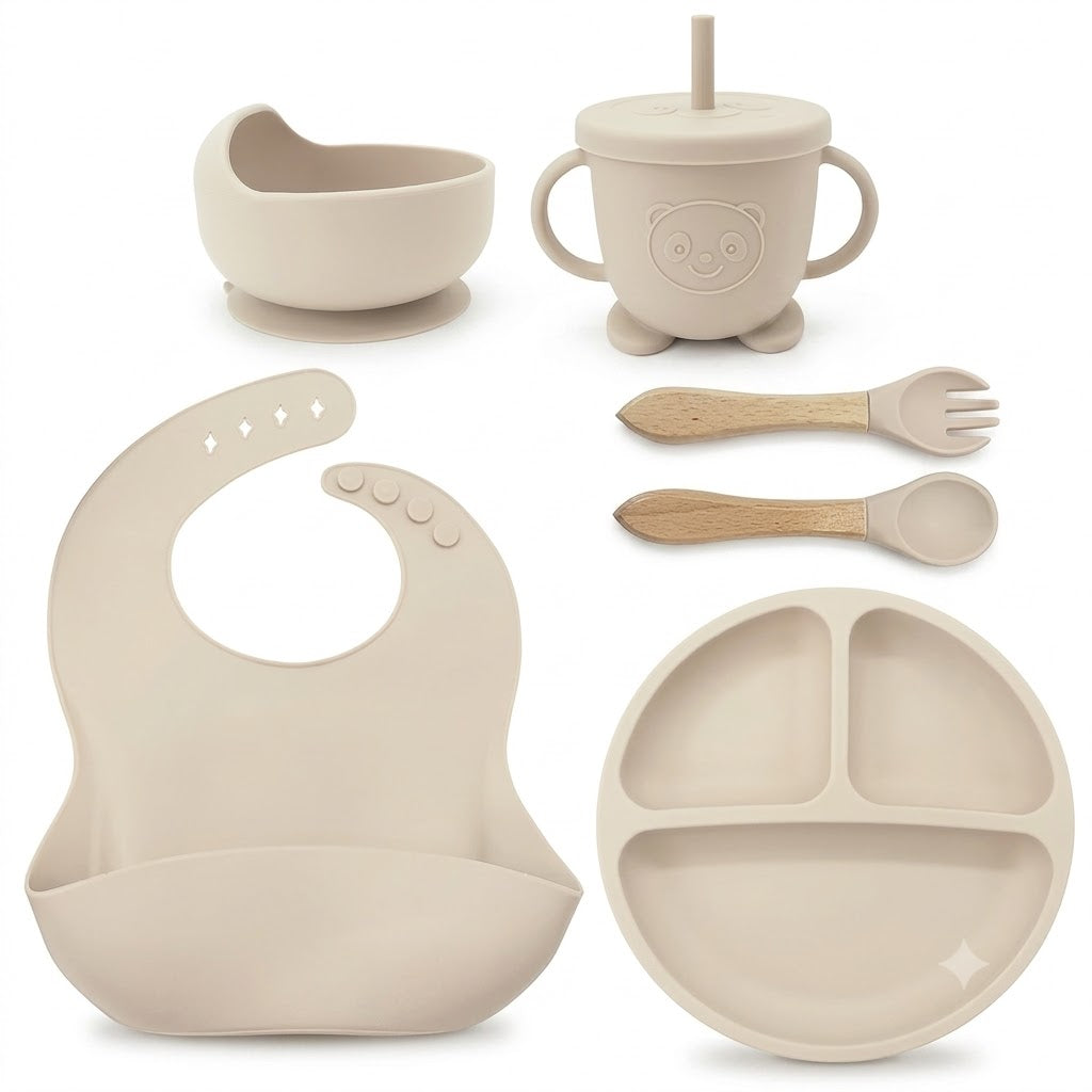 True Baby Co. 6-Piece Self-Feeding Silicone Tableware Set
