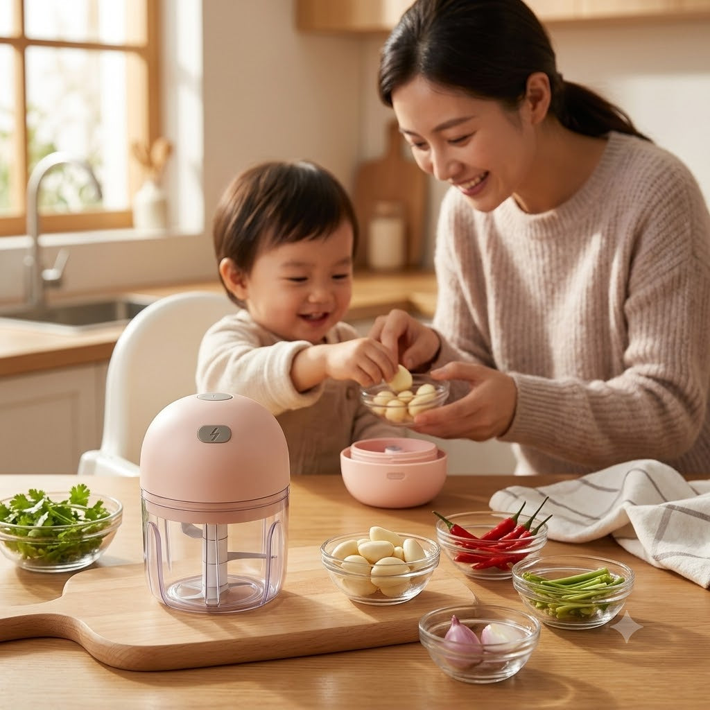 True Baby Co. On-the-Go Electric Baby Food Blender & Chopper