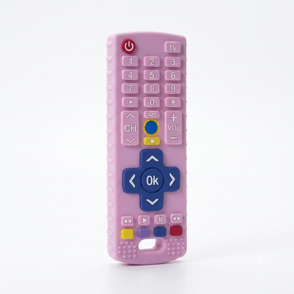 True Baby Co. Play & Teethe Silicone Remote Control Sensory Toy